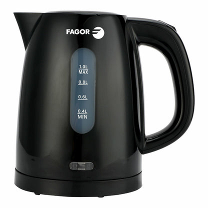 Vattenkokare Fagor teya noir 2200 W 1 L Svart Rostfritt stål Plast finns hos Aktivcamping