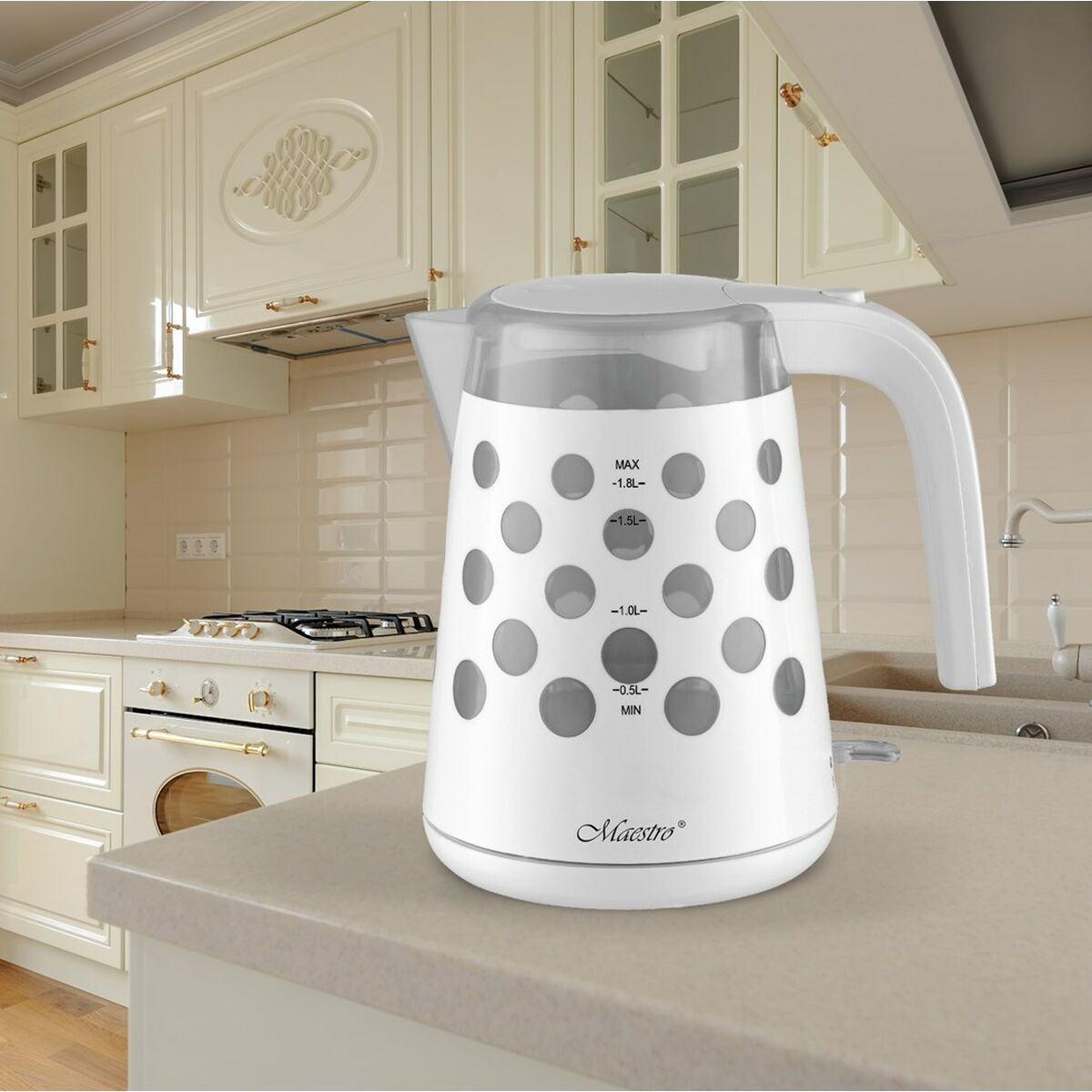 Vattenkokare Feel Maestro CB-1709 Vit 2200 W 1,7 L finns hos Aktivcamping