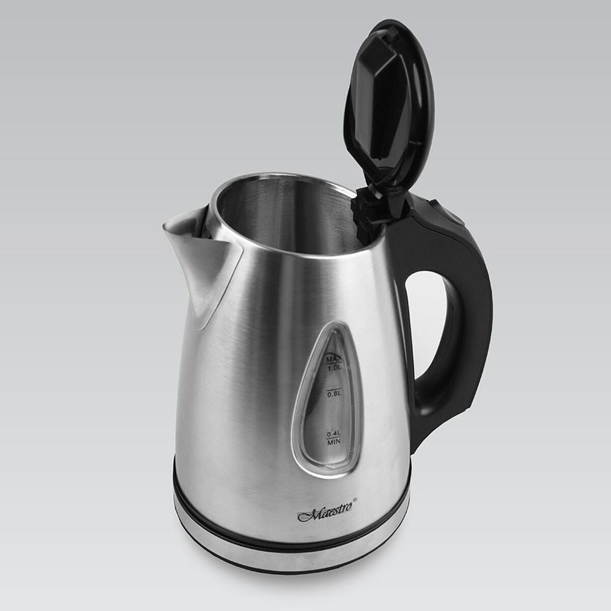 Vattenkokare Feel Maestro MR-029New Vit Svart Rostfritt stål 1600 W 1 L - finns hos Aktivcamping