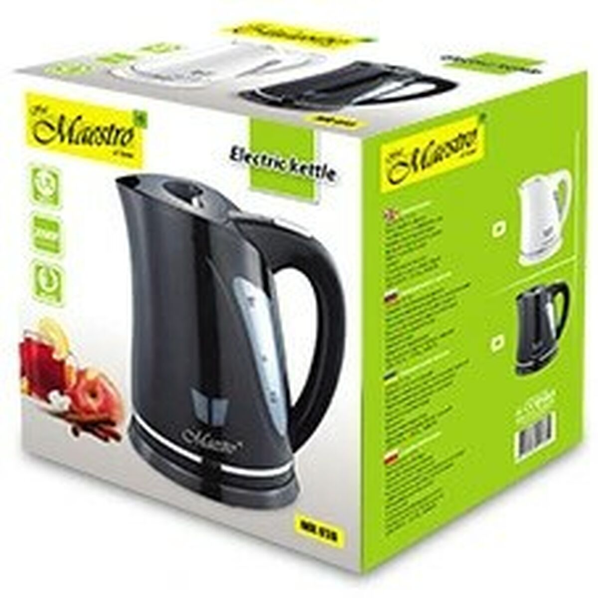 Vattenkokare Feel Maestro MR-038-BLACK Grå 2000 W 1,7 L - finns hos Aktivcamping