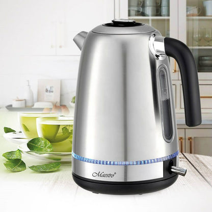 Vattenkokare Feel Maestro MR-050 Blå Silvrig Rostfritt stål 2200 W 1,7 L finns hos Aktivcamping