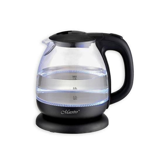 Vattenkokare Feel Maestro MR-055 Svart Glas 1100 W 1 L finns hos Aktivcamping