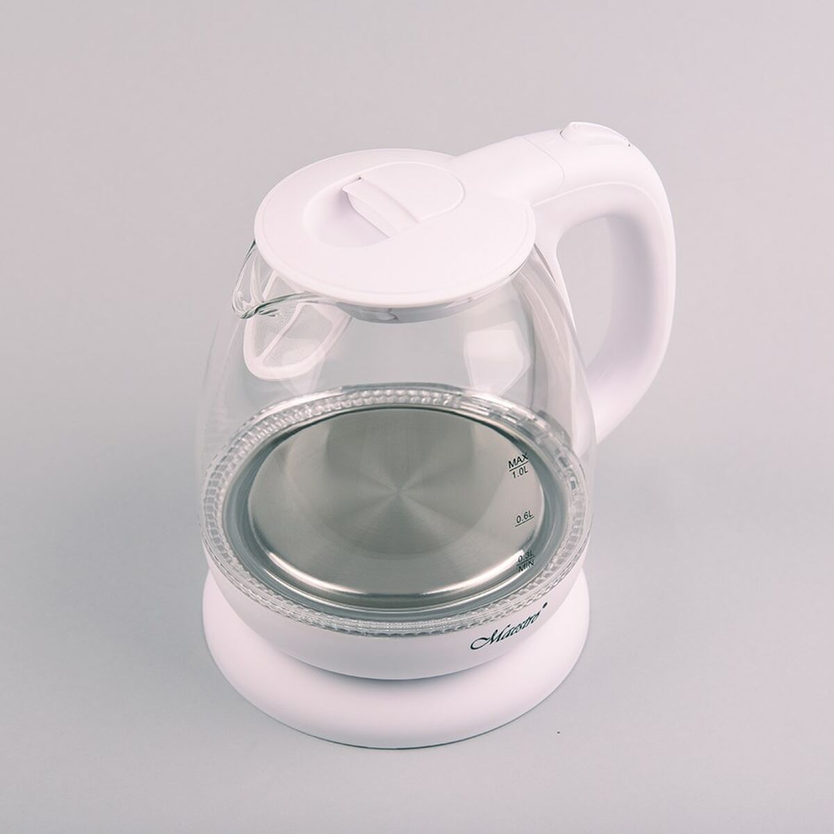 Vattenkokare Feel Maestro MR-055 Vit Glas 1100 W 1 L finns hos Aktivcamping