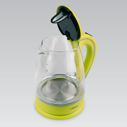 Vattenkokare Feel Maestro MR-064 Grön Transparent Glas 2000 W 1,7 L - finns hos Aktivcamping
