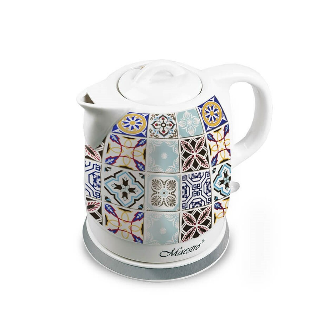 Vattenkokare Feel Maestro MR-066-PORTO Vit Keramisk 1500 W 1,5 L finns hos Aktivcamping