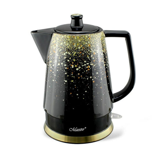 Vattenkokare Feel Maestro MR-074 Svart Guld Keramisk 1500 W 1,5 L finns hos Aktivcamping
