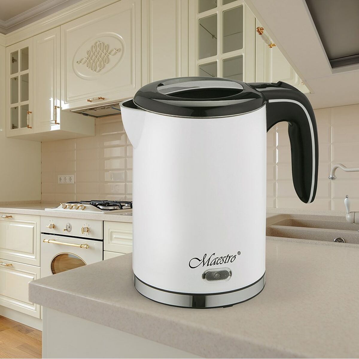 Vattenkokare Feel Maestro MR030 Vit Beige Brons Rostfritt stål 1500 W 2200 W 1,2 L 1,7 L finns hos Aktivcamping