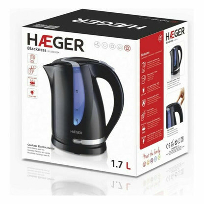 Vattenkokare Haeger EK-22B.023A Svart Rostfritt stål 2200 W 1,7 L finns hos Aktivcamping