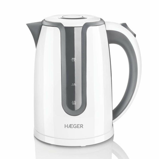 Vattenkokare Haeger EK-22G.019A Vit 2200 W 1,7 L finns hos Aktivcamping