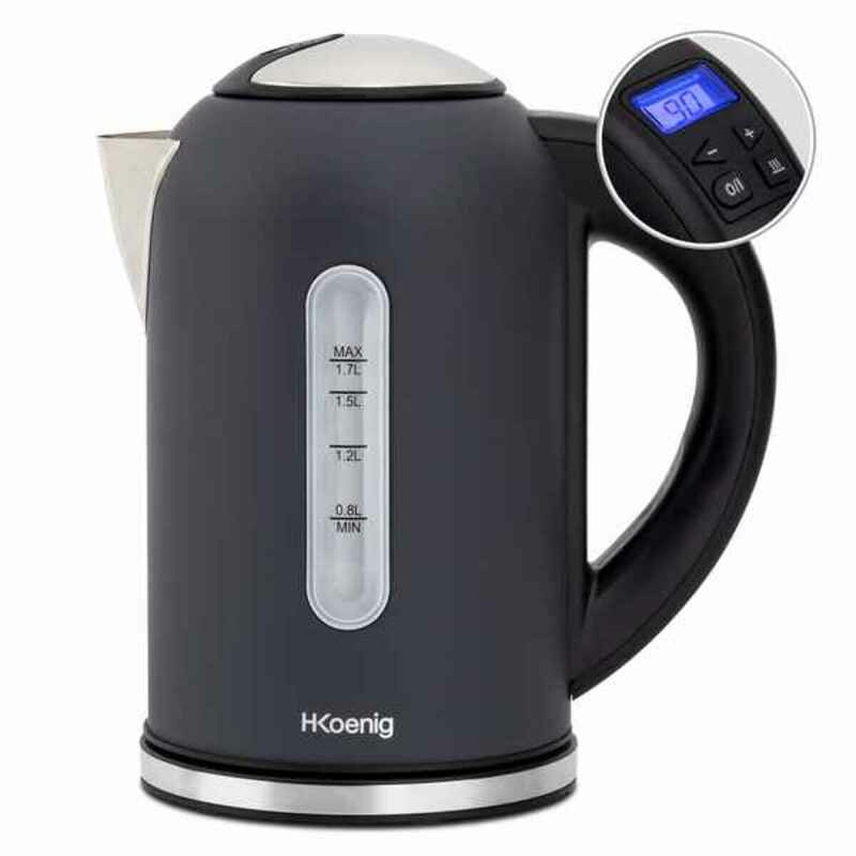 Vattenkokare Hkoenig BOE52 2200 W Svart Rostfritt stål 2200 W 1,7 L 1,7 L finns hos Aktivcamping