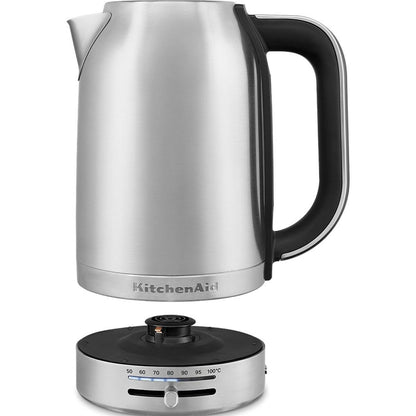 Vattenkokare KitchenAid 5KEK1701ESX Grå plástico,acero inoxidable 2400 W 1,7 L (1 antal) finns hos Aktivcamping