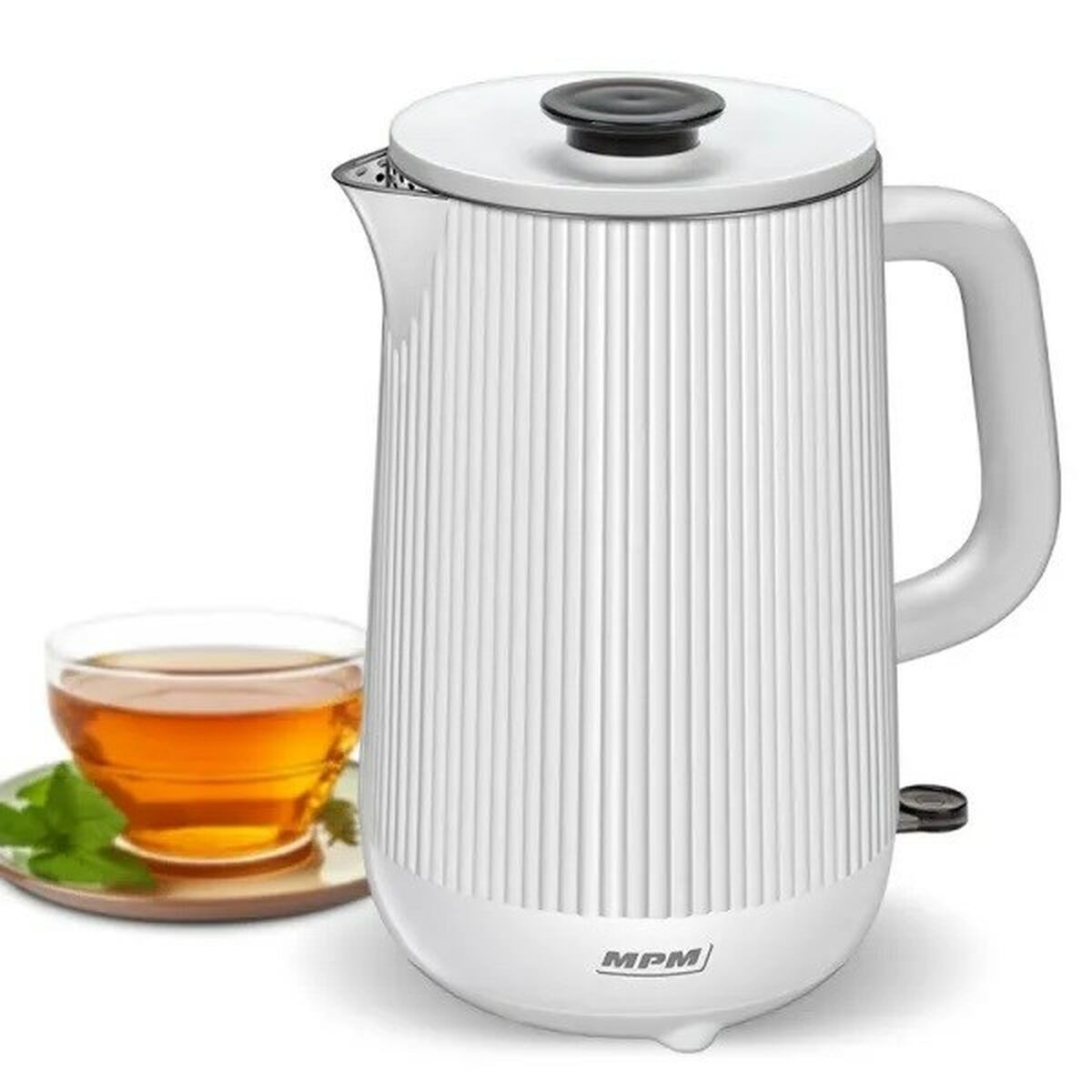 Vattenkokare Mpm MCZ-115 Vit Rostfritt stål Plast 1800 W 1,5 L finns hos Aktivcamping