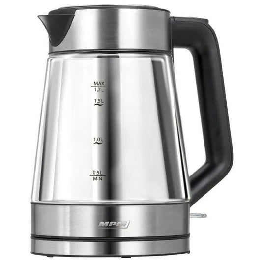 Vattenkokare Mpm MCZ-122 Svart Grå Glas Rostfritt stål 2200 W 1,7 L finns hos Aktivcamping