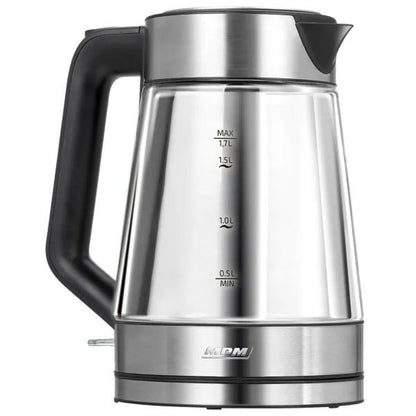 Vattenkokare Mpm MCZ-122 Svart Grå Glas Rostfritt stål 2200 W 1,7 L finns hos Aktivcamping