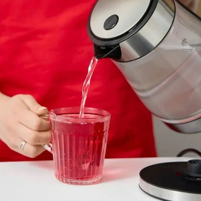 Vattenkokare Mpm MCZ-122 Svart Grå Glas Rostfritt stål 2200 W 1,7 L finns hos Aktivcamping