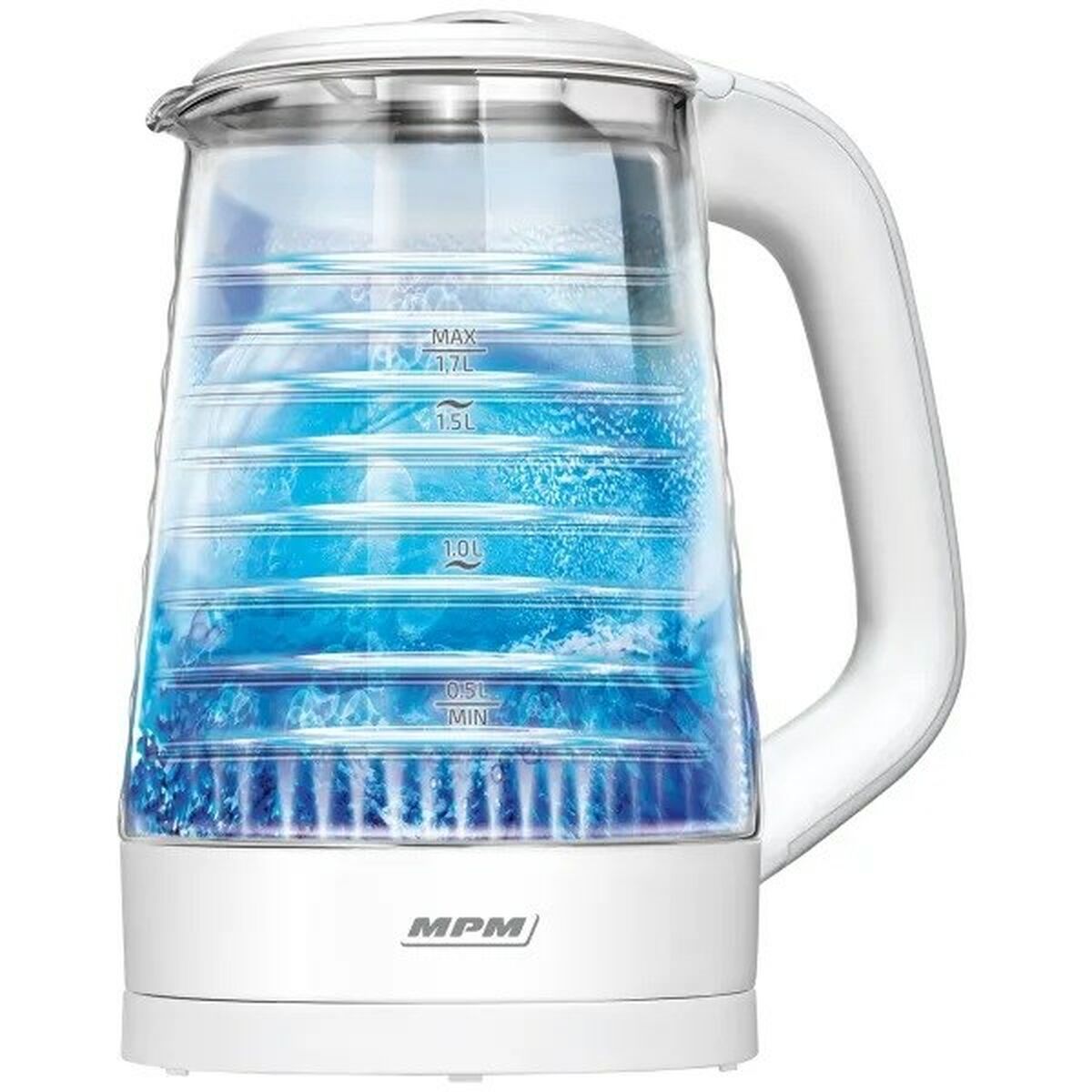 Vattenkokare Mpm MCZ-124 Vit Glas 2200 W 1,7 L finns hos Aktivcamping