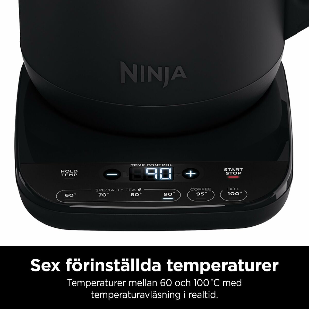Vattenkokare NINJA KT200EU Svart Rostfritt stål 3000 W 1,7 L finns hos Aktivcamping