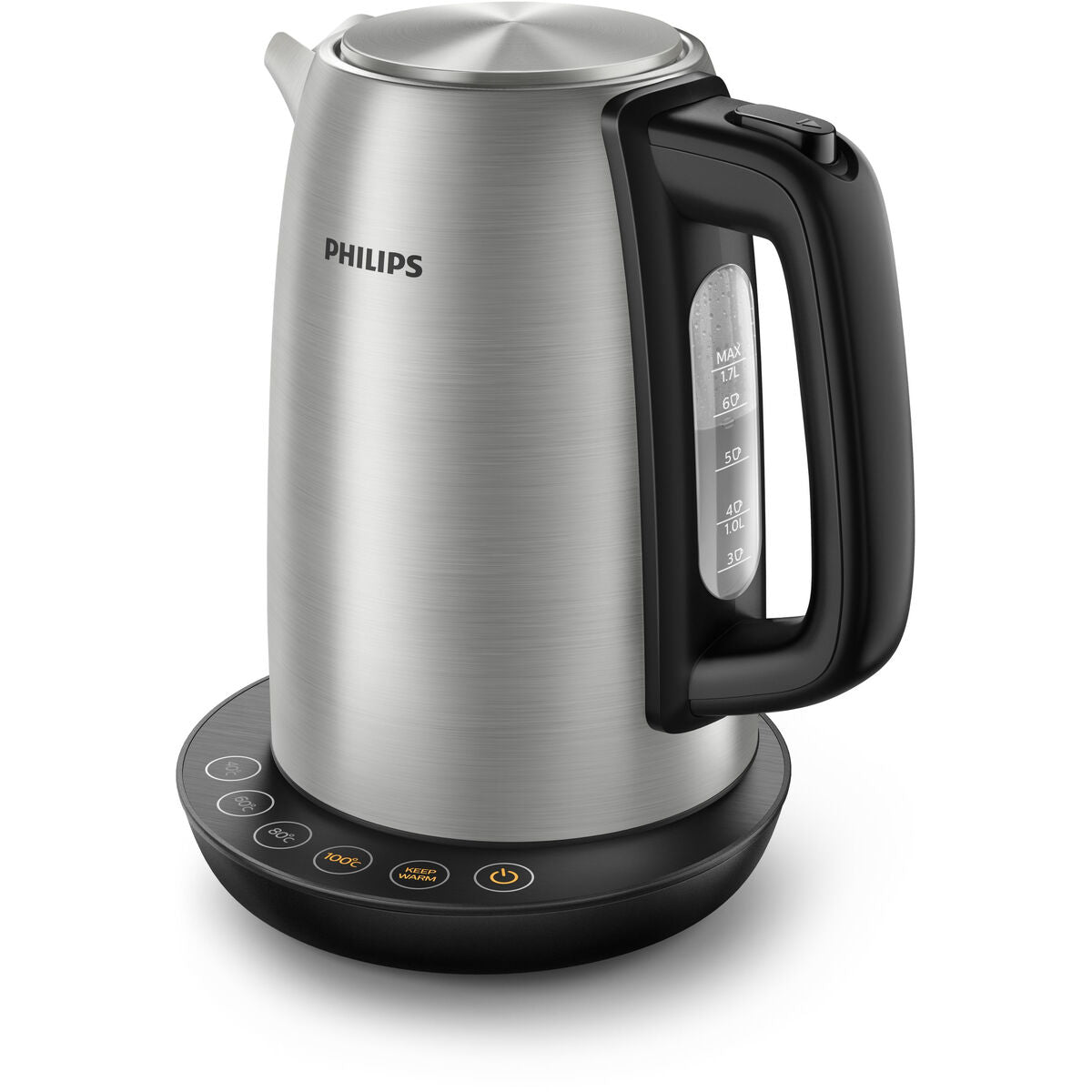 Vattenkokare Philips HD9359/90 Rostfritt stål 2200 W Svart metallic 1,7 L - finns hos Aktivcamping