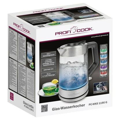 Vattenkokare Proficook PC-WKS 1190 G Silvrig 2200 W 1,7 L finns hos Aktivcamping