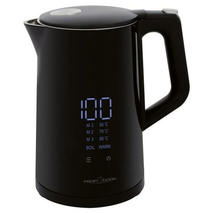 Vattenkokare Proficook PC-WKS 1243 Svart Rostfritt stål 2200 W 1,7 L - finns hos Aktivcamping