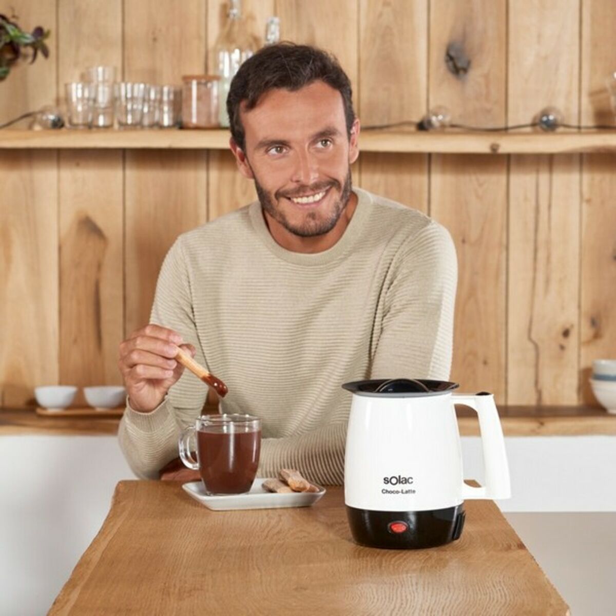 Vattenkokare Solac MH9100 Choco-Latte 1 L 250W Vit (1 L) (1) finns hos Aktivcamping