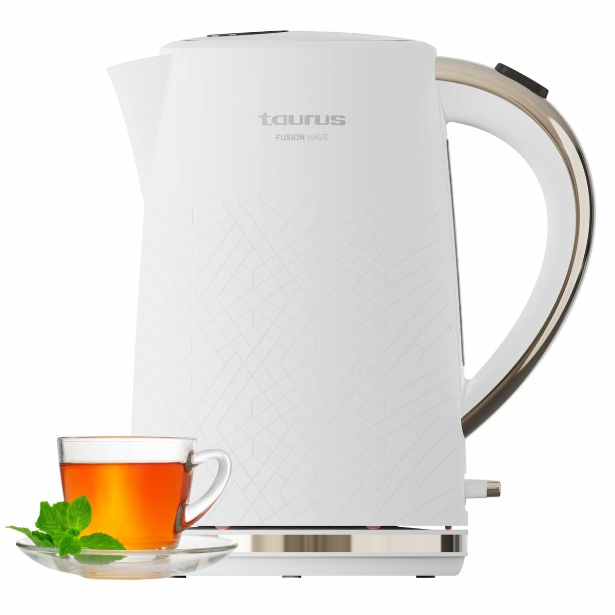 Vattenkokare Taurus 958571000 Vit Rostfritt stål Plast 2200 W 1,7 L finns hos Aktivcamping