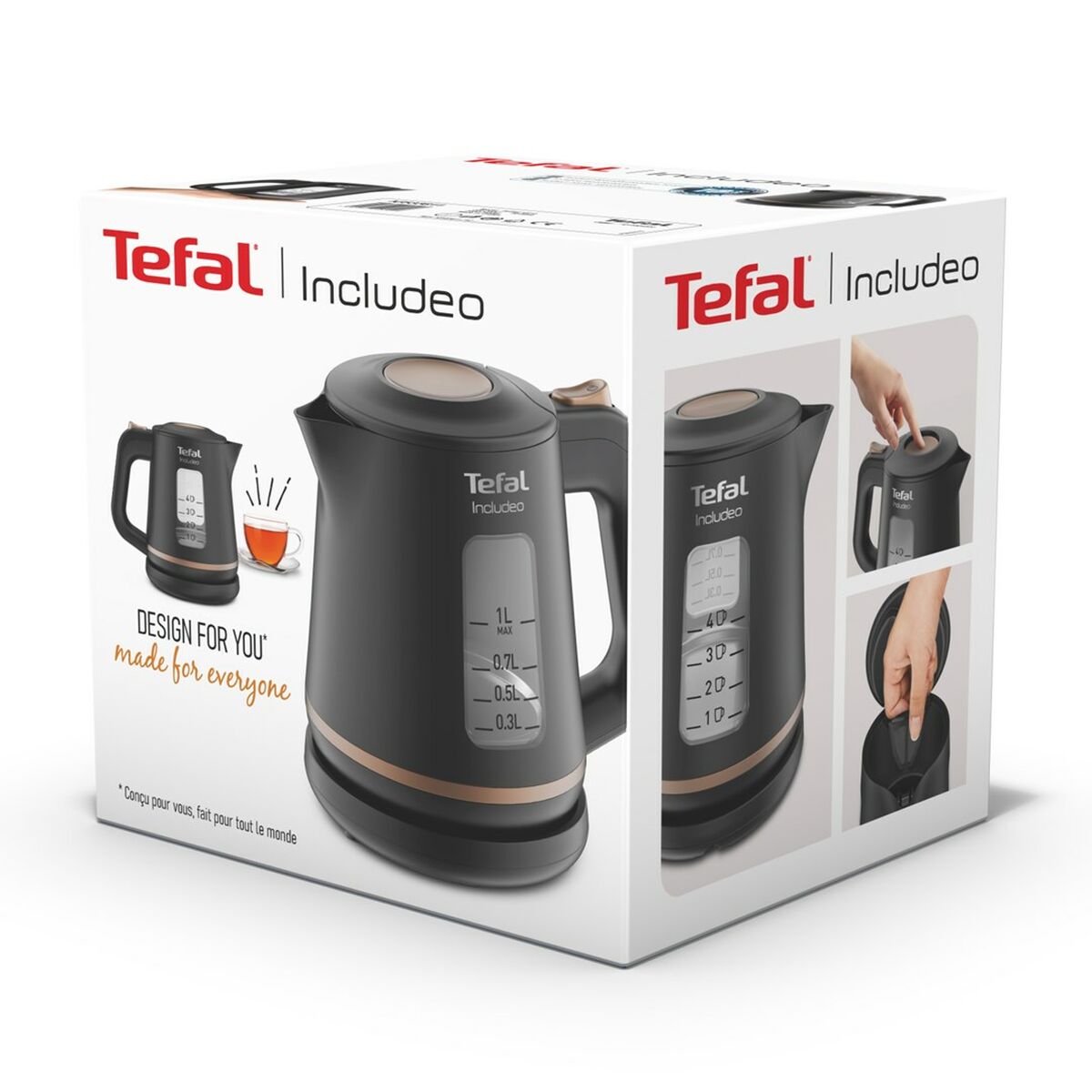 Vattenkokare Tefal KI5338 Svart Plast 2400 W 1 L finns hos Aktivcamping