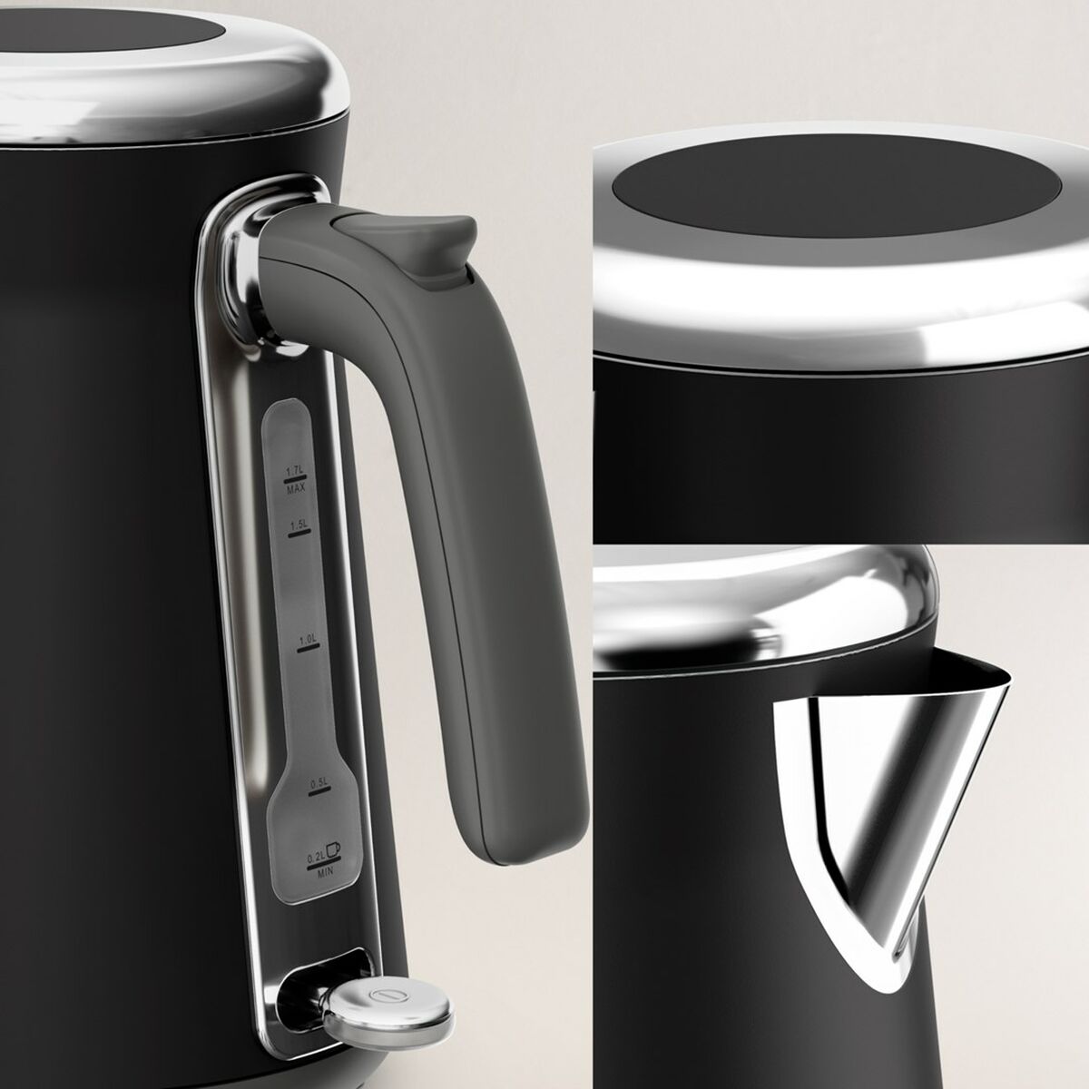 Vattenkokare Tefal KI6668E0 Svart Rostfritt stål 2400 W 1,7 L finns hos Aktivcamping