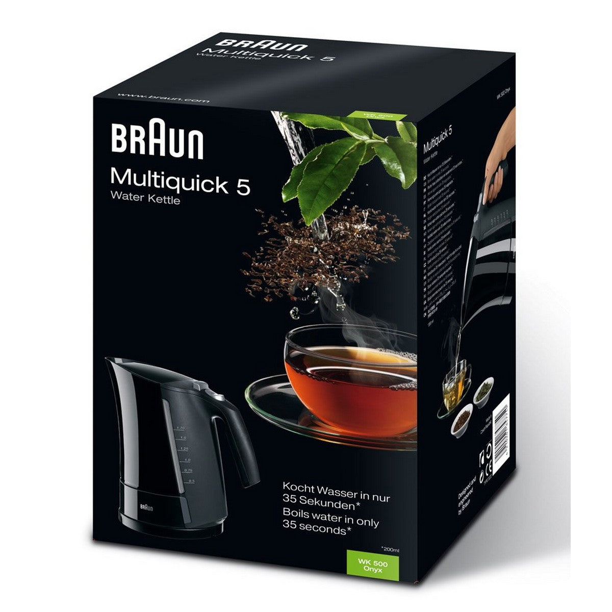 Vattenkokare med LED -ljus Braun 533631 1,7 L Svart Plast 3000 W 1,7 L finns hos Aktivcamping