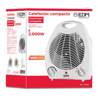Vertikalt värmeelement EDM 07204 Vit 1000-2000 W 1000 - 2000 W finns hos Aktivcamping