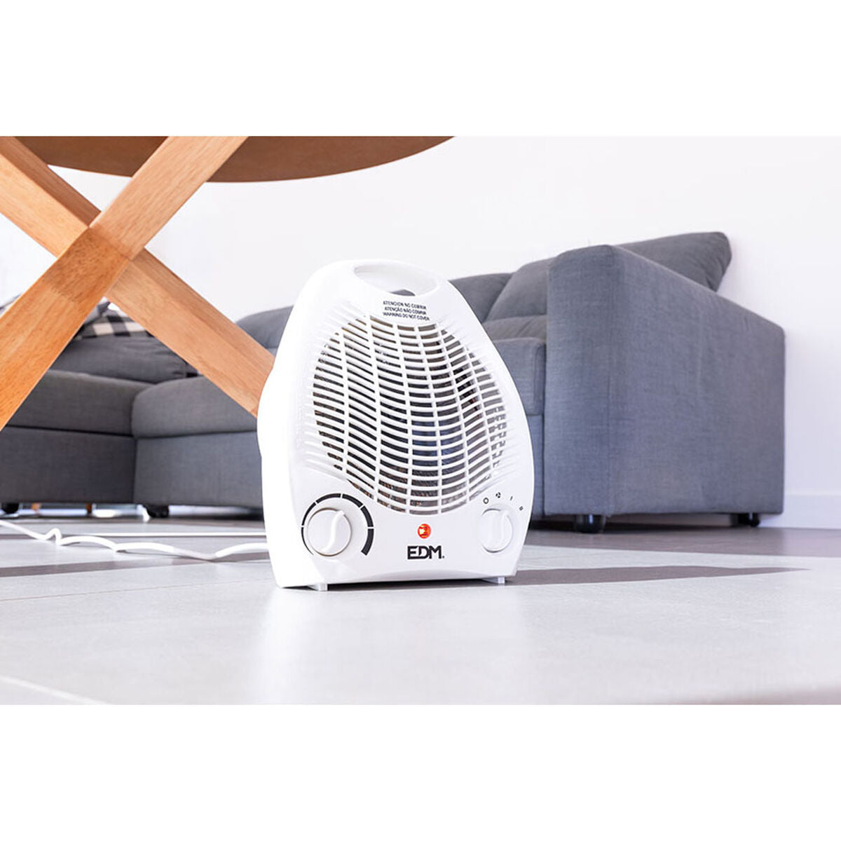 Vertikalt värmeelement EDM 07204 Vit 1000-2000 W 1000 - 2000 W finns hos Aktivcamping