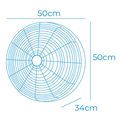 Väggfläkt EDM 33521 Svart 100 W Ø 45 cm finns hos Aktivcamping
