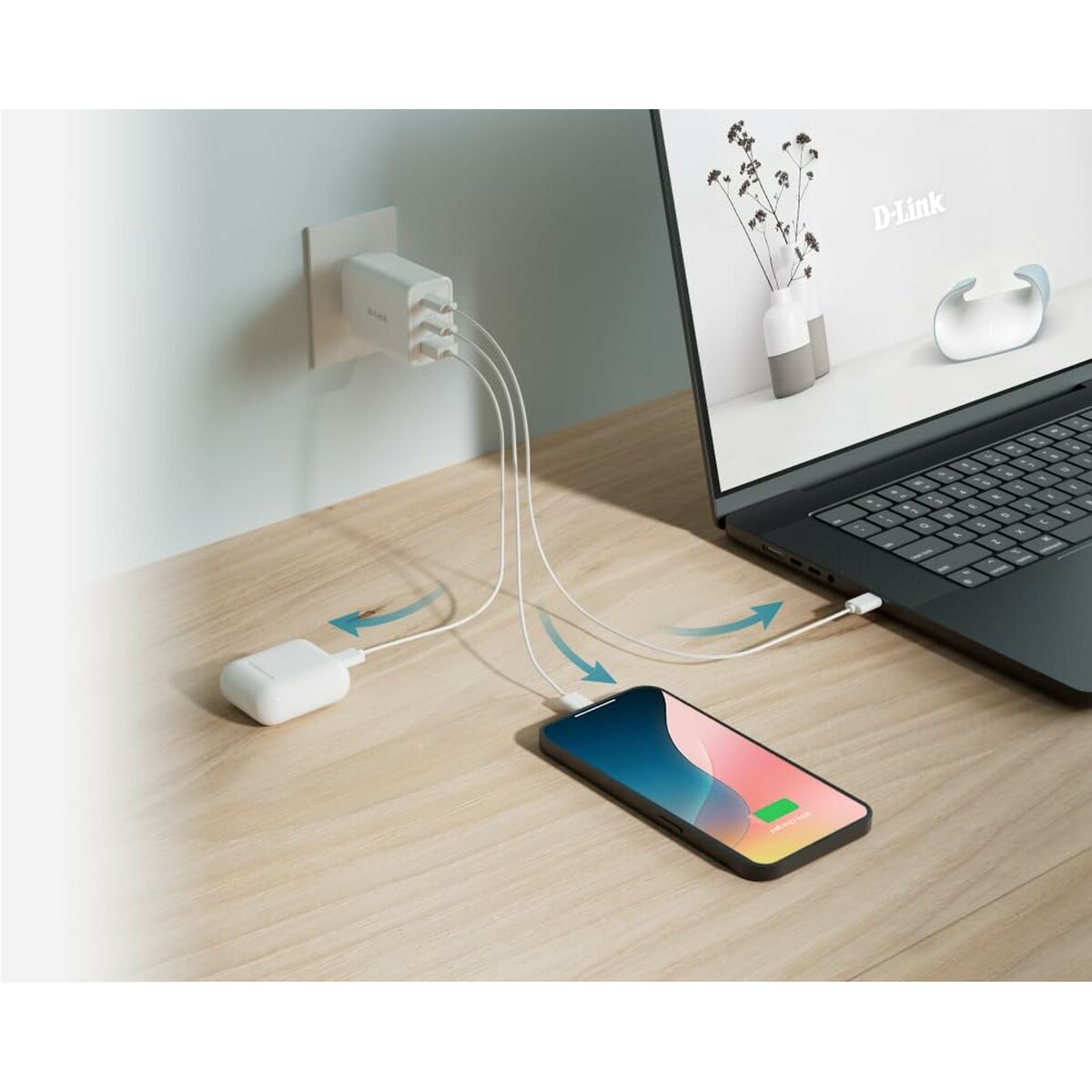 Väggladdare D-Link DCP-651 Vit finns hos Aktivcamping
