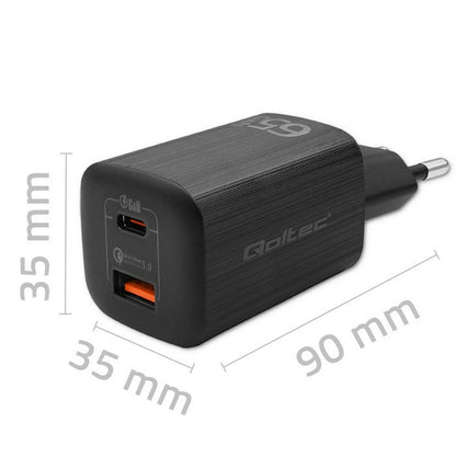 Väggladdare Qoltec 50766 Svart finns hos Aktivcamping