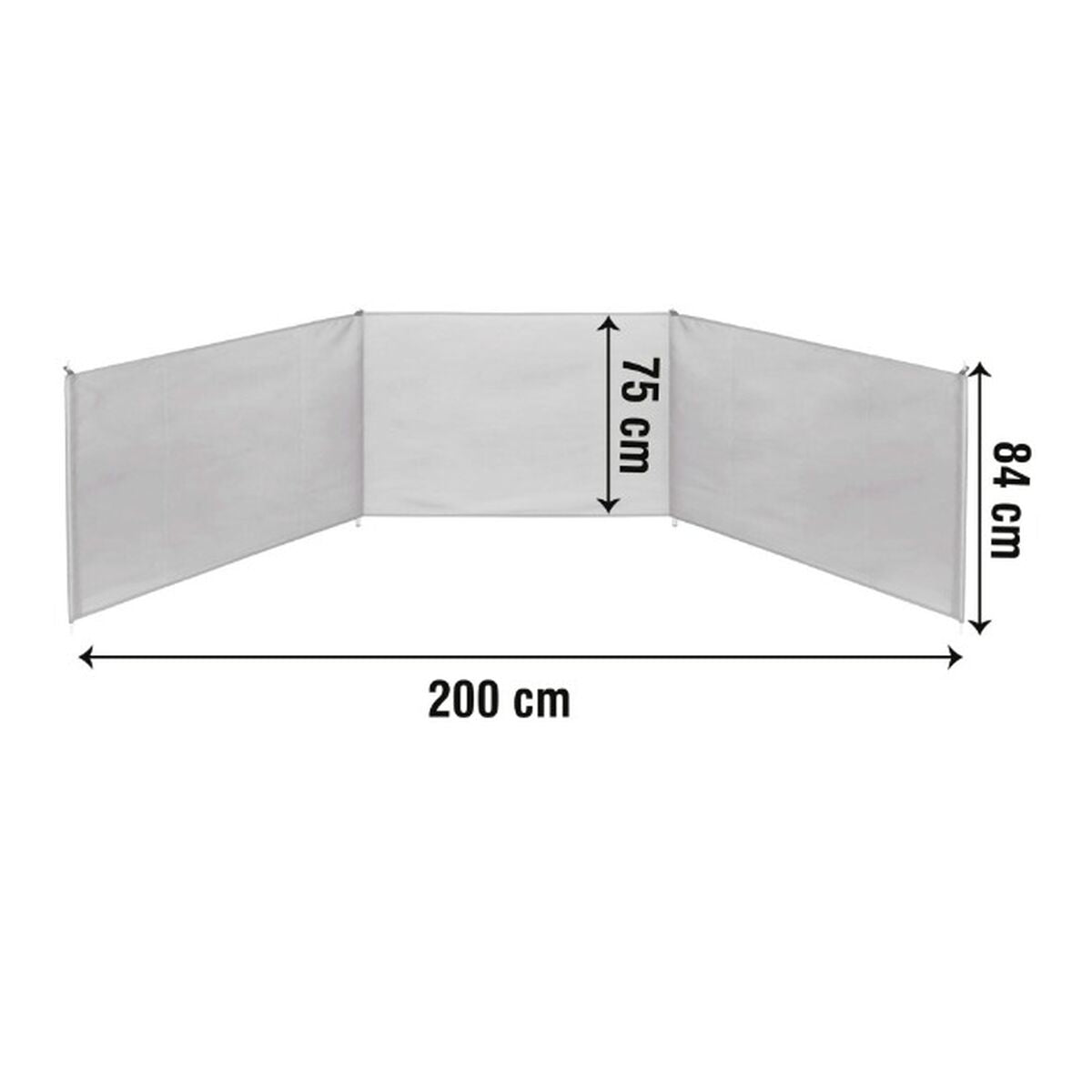 Vindskydd Aktive 200 x 84 cm - finns hos Aktivcamping