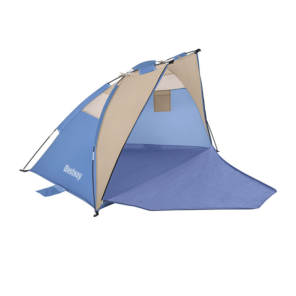 Vindskydd Strandtält Polyester Glasfiber 200x100x100 cm finns hos Aktivcamping