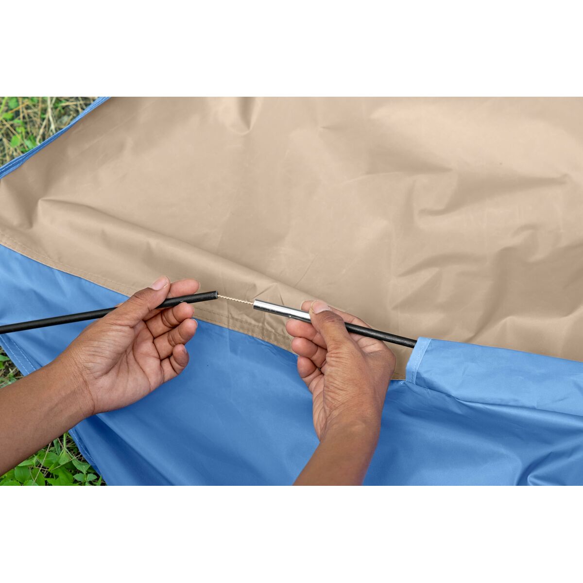 Vindskydd Strandtält Polyester Glasfiber 200x100x100 cm finns hos Aktivcamping