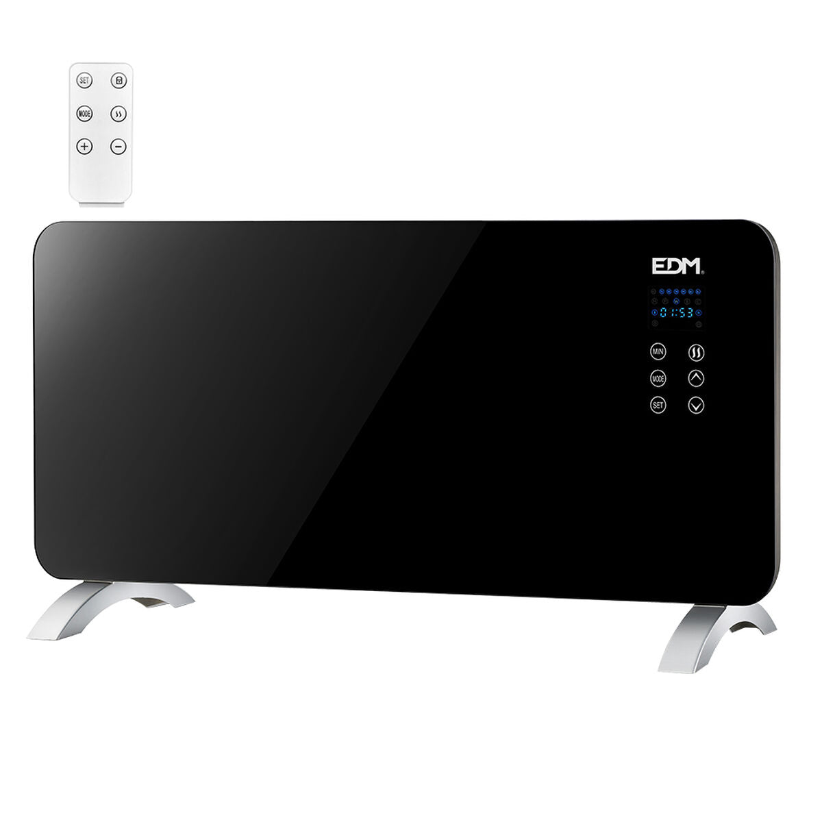 Värmeelement Digitalt EDM 07183 07183 Svart 2000 W - finns hos Aktivcamping