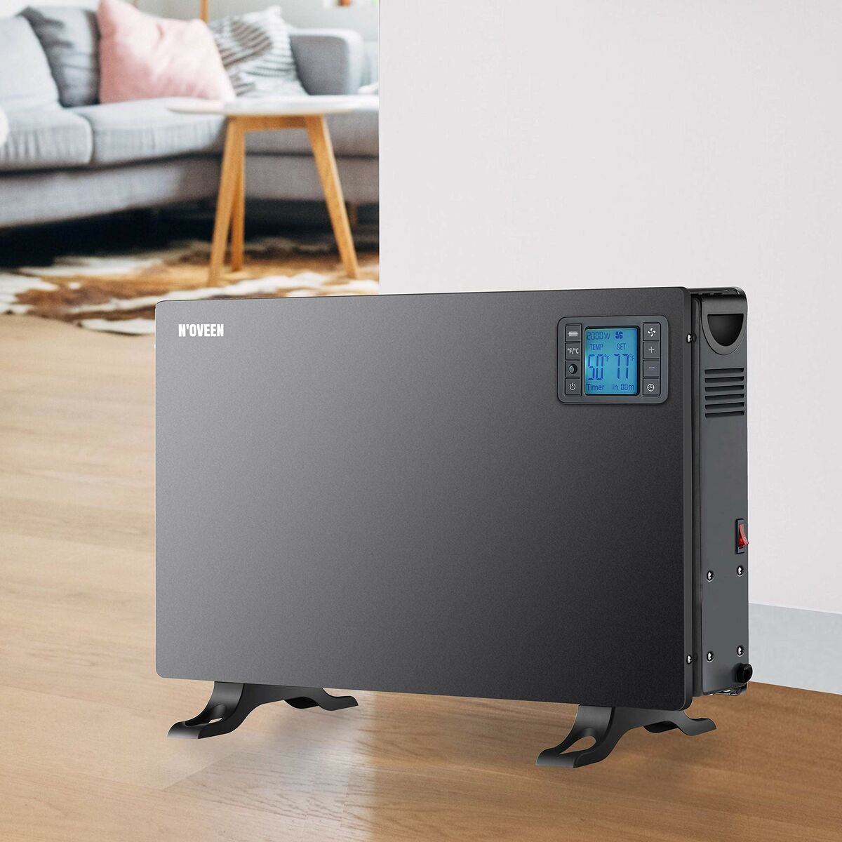 Värmeelement N'oveen CH7100 Svart 2000 W finns hos Aktivcamping