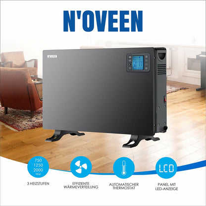 Värmeelement N'oveen CH7100 Svart 2000 W finns hos Aktivcamping