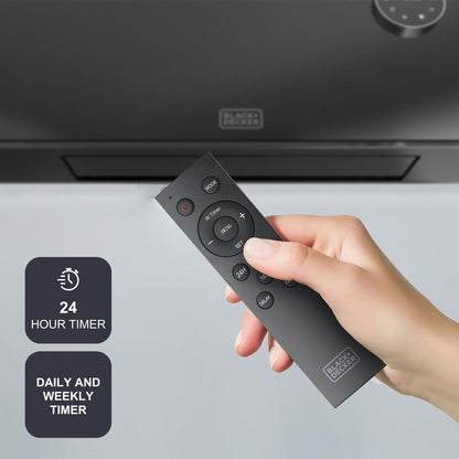 Värmefläkt för vägg Black & Decker BXWSH2001E Svart finns hos Aktivcamping