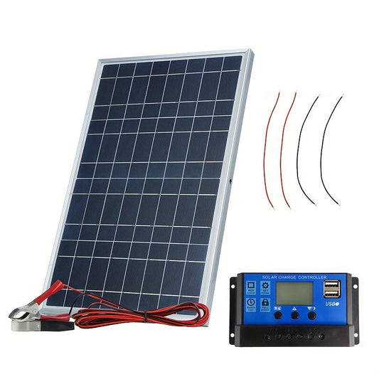 Utomhus Solkraftgenerator med Avtagbar Controller 100A Kompakt finns hos Aktivcamping