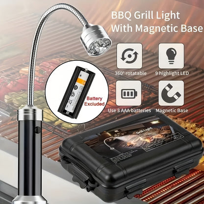 LED grilllampor med magnetbas för BBQ utomhusbelysning