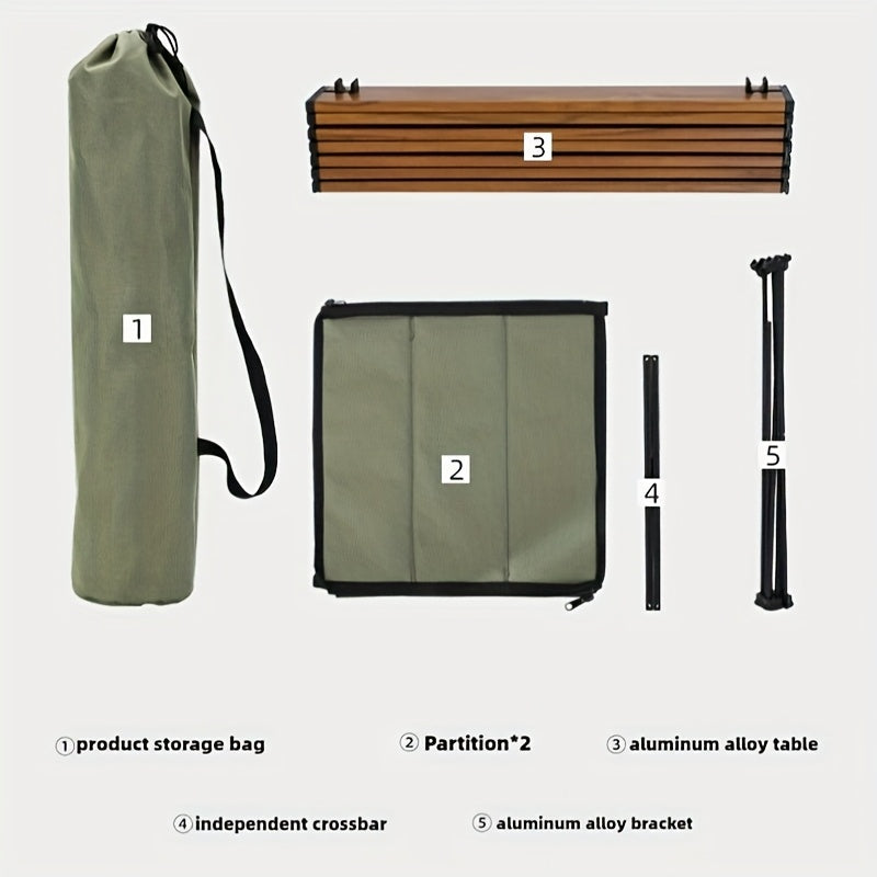 Aluminum storage cabinet and table - Foldable for camping and outdoor use
