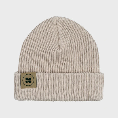 Vinter Vegansk Mössa Beige Varm Tjock Bomull Beanie Outlet