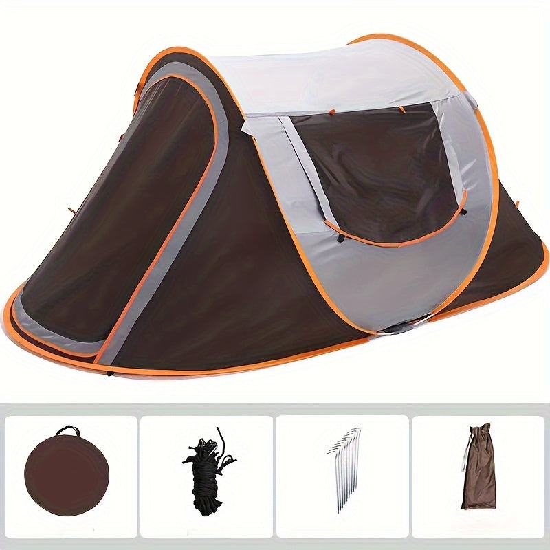 Pop-Up Campingtält för 4 Personer Snabb Setup Camping