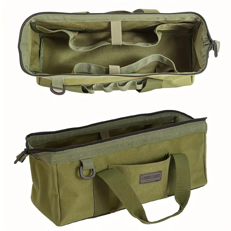 Portabel Förvaringsväska i Army Green Oxford Canvas för Camping och Utomhusbruk