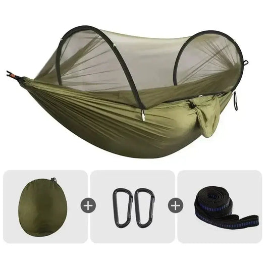 Campinghammock 3-i-1 med myggnät snabböppning och hållbar nylon finns hos Aktivcamping
