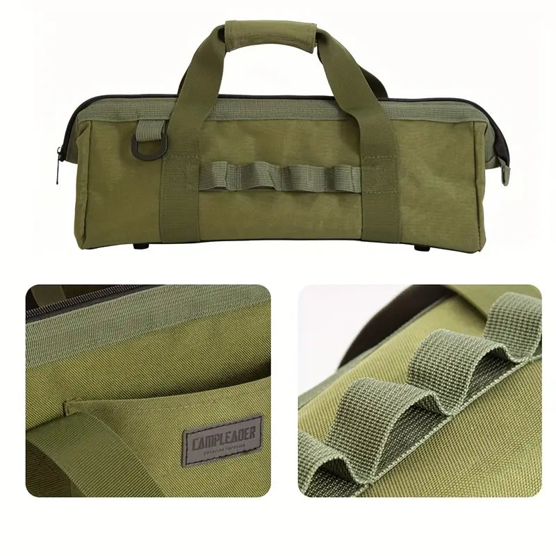 Portabel Förvaringsväska i Army Green Oxford Canvas för Camping och Utomhusbruk