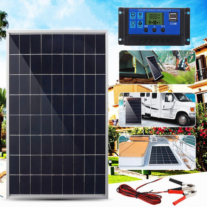 Utomhus Solkraftgenerator med Avtagbar Controller 100A Kompakt finns hos Aktivcamping